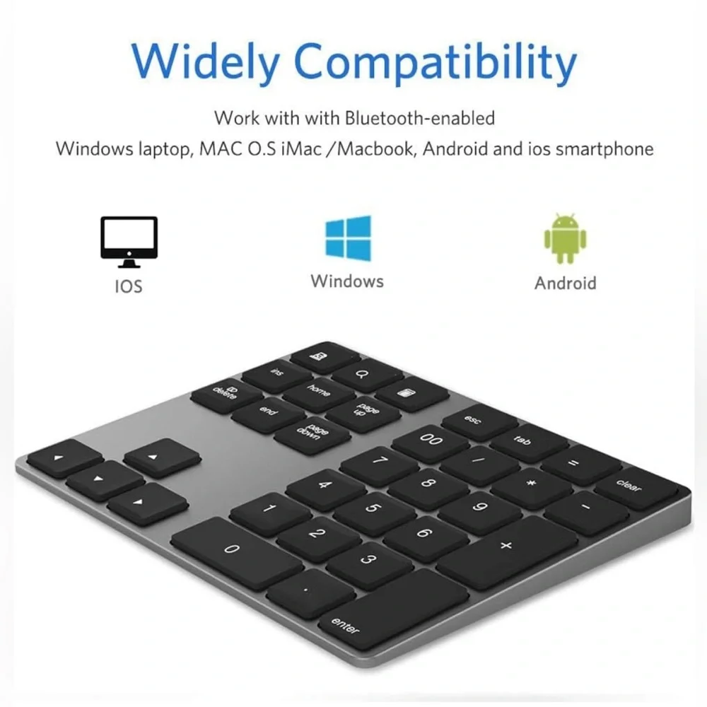 Joyeky Bluetooth Wireless Numeric Keypad,